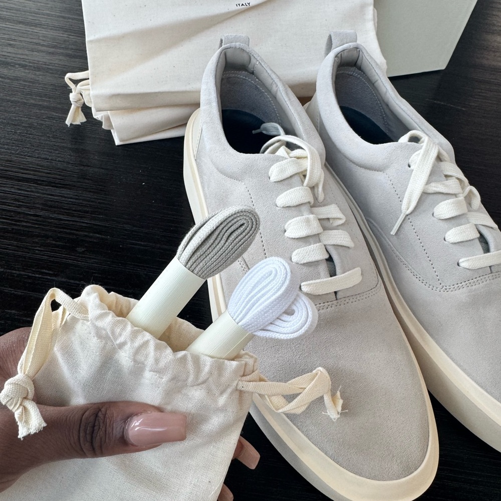 Fear of God Men's Bone Suede Sneakers (BRAND NEW NEVER WORN)